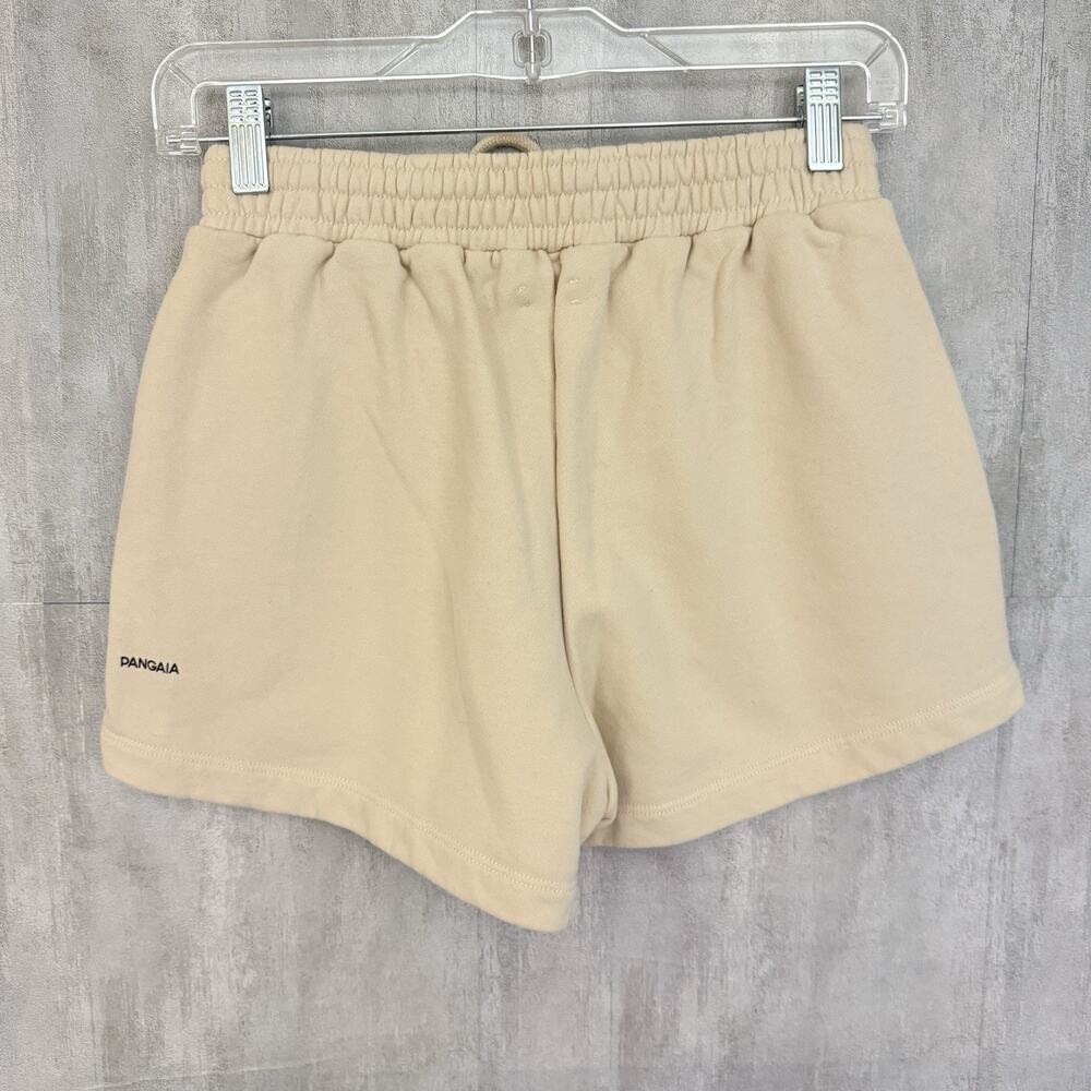 Pangaia Shorts Womens S Beige Organic Cotton Sweatshorts Drawstring Lounge READ! - Picture 4 of 12